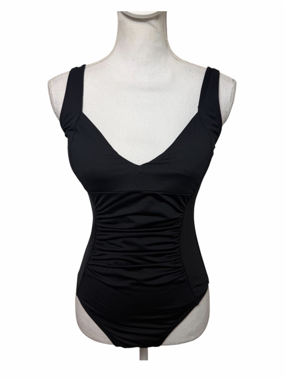 Cupshe Slim & Sculpt Black One Piece Swimsuit Women's Medium NWT